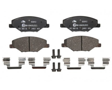 Brake Pad Set, disc brake 13.0460-2612.2 ATE