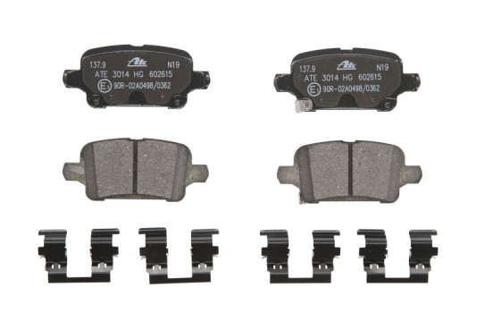 Brake Pad Set, disc brake 13.0460-2615.2 ATE