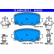 Brake Pad Set, disc brake 13.0460-2622.2 ATE