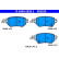 Brake Pad Set, disc brake 13.0460-2628.2 ATE