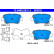 Brake Pad Set, disc brake 13.0460-2631.2 ATE