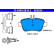 Brake pad set, disc brake 13.0460-2634.2 ATE