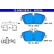 Brake pad set, disc brake 13.0460-2639.2 ATE