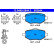 Brake pad set, disc brake 13.0460-2644.2 ATE