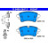 Brake pad set, disc brake 13.0460-2647.2 ATE