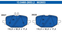 Brake pad set, disc brake 13.0460-2653.2 ATE