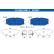 Brake pad set, disc brake 13.0460-2657.2 ATE