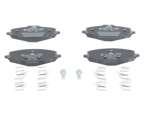 Brake pad set, disc brake 13.0460-2668.2 ATE, Image 2