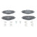 Brake pad set, disc brake 13.0460-2668.2 ATE, Thumbnail 2