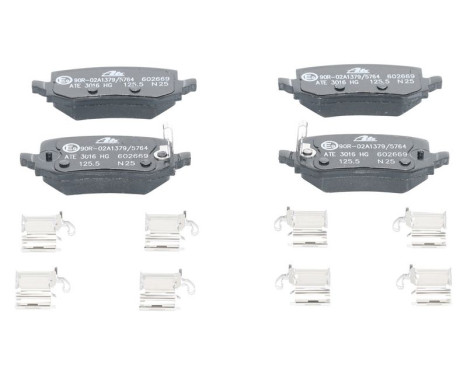 Brake pad set, disc brake 13.0460-2669.2 ATE, Image 2