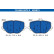 Brake pad set, disc brake 13.0460-2672.2 ATE