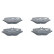 Brake pad set, disc brake 13.0460-2672.2 ATE, Thumbnail 2