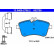 Brake Pad Set, disc brake 13.0460-2708.2 ATE