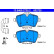 Brake Pad Set, disc brake 13.0460-2725.2 ATE
