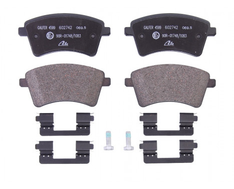 Brake Pad Set, disc brake 13.0460-2742.2 ATE