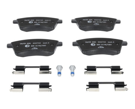 Brake Pad Set, disc brake 13.0460-2742.2 ATE, Image 3