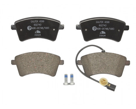 Brake Pad Set, disc brake 13.0460-2743.2 ATE