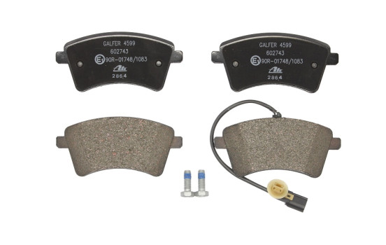 Brake Pad Set, disc brake 13.0460-2743.2 ATE