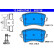 Brake Pad Set, disc brake 13.0460-2748.2 ATE