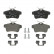 Brake Pad Set, disc brake 13.0460-2761.2 ATE