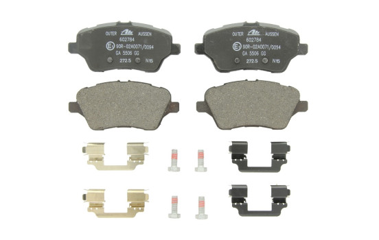 Brake Pad Set, disc brake 13.0460-2784.2 ATE