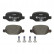 Brake Pad Set, disc brake 13.0460-2867.2 ATE