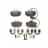 Brake Pad Set, disc brake 13.0460-2872.2 ATE