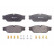 Brake Pad Set, disc brake 13.0460-2898.2 ATE
