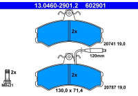 Brake Pad Set, disc brake 13.0460-2901.2 ATE