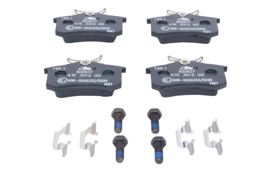 Brake Pad Set, disc brake 13.0460-2937.2 ATE, Image 3