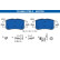 Brake pad set, disc brake 13.0460-3700.2 ATE