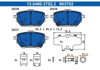 Brake pad set, disc brake 13.0460-3702.2 ATE