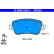 Brake Pad Set, disc brake 13.0460-3825.2 ATE