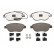 Brake Pad Set, disc brake 13.0460-3827.2 ATE