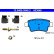 Brake Pad Set, disc brake 13.0460-3848.2 ATE