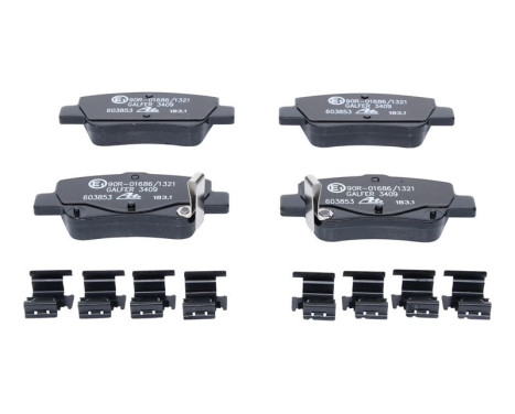 Brake Pad Set, disc brake 13.0460-3853.2 ATE, Image 2