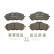 Brake Pad Set, disc brake 13.0460-3870.2 ATE