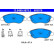 Brake Pad Set, disc brake 13.0460-3878.2 ATE