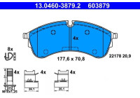 Brake pad set, disc brake 13.0460-3879.2 ATE