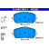 Brake pad set, disc brake 13.0460-3882.2 ATE
