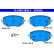 Brake pad set, disc brake 13.0460-3890.2 ATE