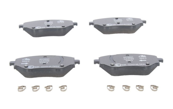 Brake pad set, disc brake 13.0460-3890.2 ATE, Image 2