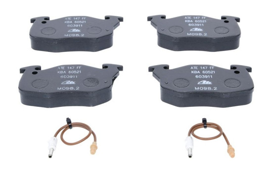 Brake Pad Set, disc brake 13.0460-3911.2 ATE, Image 3