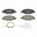 Brake Pad Set, disc brake 13.0460-3998.2 ATE