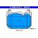 Brake pad set, disc brake 13.0460-4702.2 ATE
