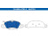 Brake pad set, disc brake 13.0460-4703.2 ATE