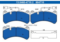 Brake pad set, disc brake 13.0460-4710.2 ATE