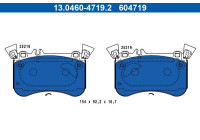 Brake pad set, disc brake 13.0460-4719.2 ATE