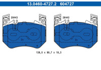 Brake pad set, disc brake 13.0460-4727.2 ATE