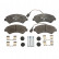 Brake Pad Set, disc brake 13.0460-4810.2 ATE